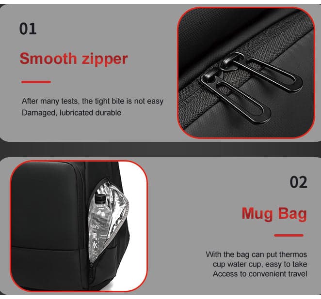 Veloce Quantum 35L Laptop Backpack with USB Port, photo 3