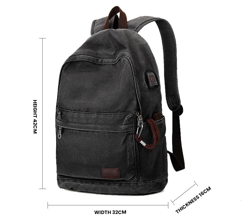 VivaSack Fusion 20L Canvas Backpack with USB Port, photo 12