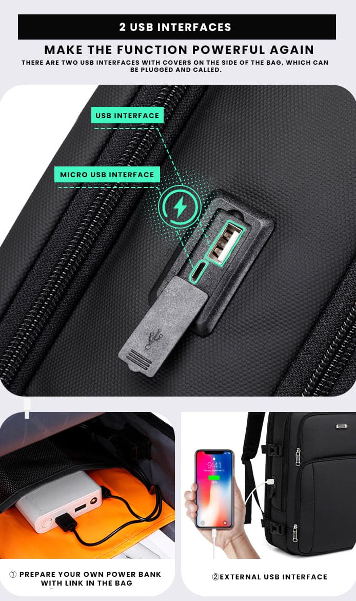 ZenSack Turbo 22L Laptop Backpack with USB Port, photo 3