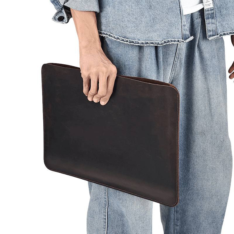 Nyvonis™ Luxe Leather Laptop and iPad mini Sleeve, photo 10