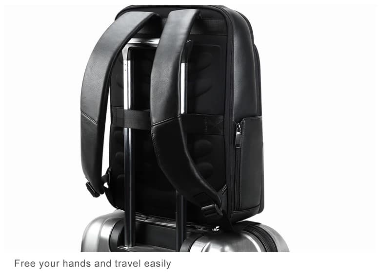 The Mulhens Leather Business Backpack with USB and Type-C, photo 13