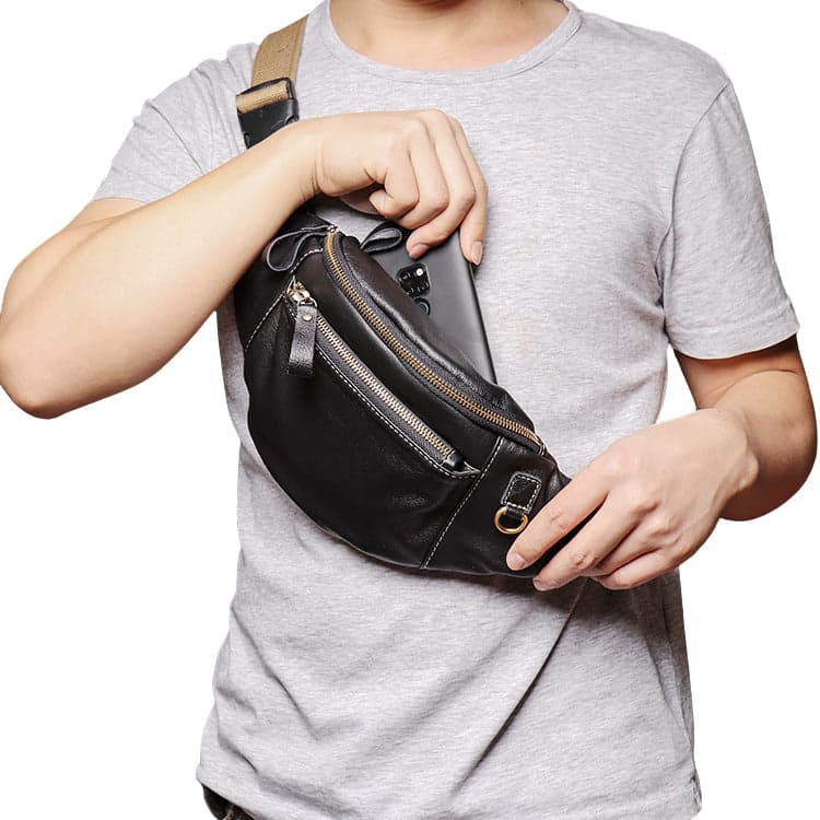 Thrustor Signature Genuine Leather Sling Pouch, photo 9