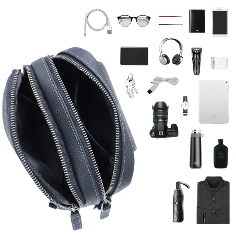 Aerosonic™ Max Water-Resistant Leather Crossbody Bag, photo 5