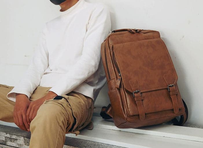 Promis™ Lux PU Leather Laptop Backpack, photo 18