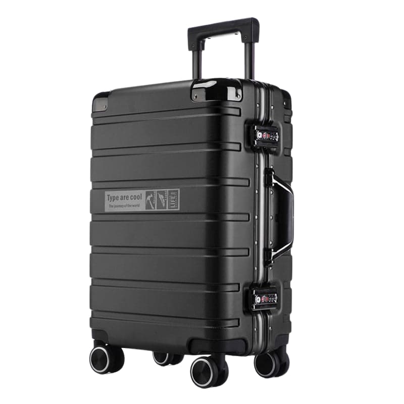 Camel Mountain Draynor™ Luxe Aluminum Frame Suitcase with Cup Holder and USB Port