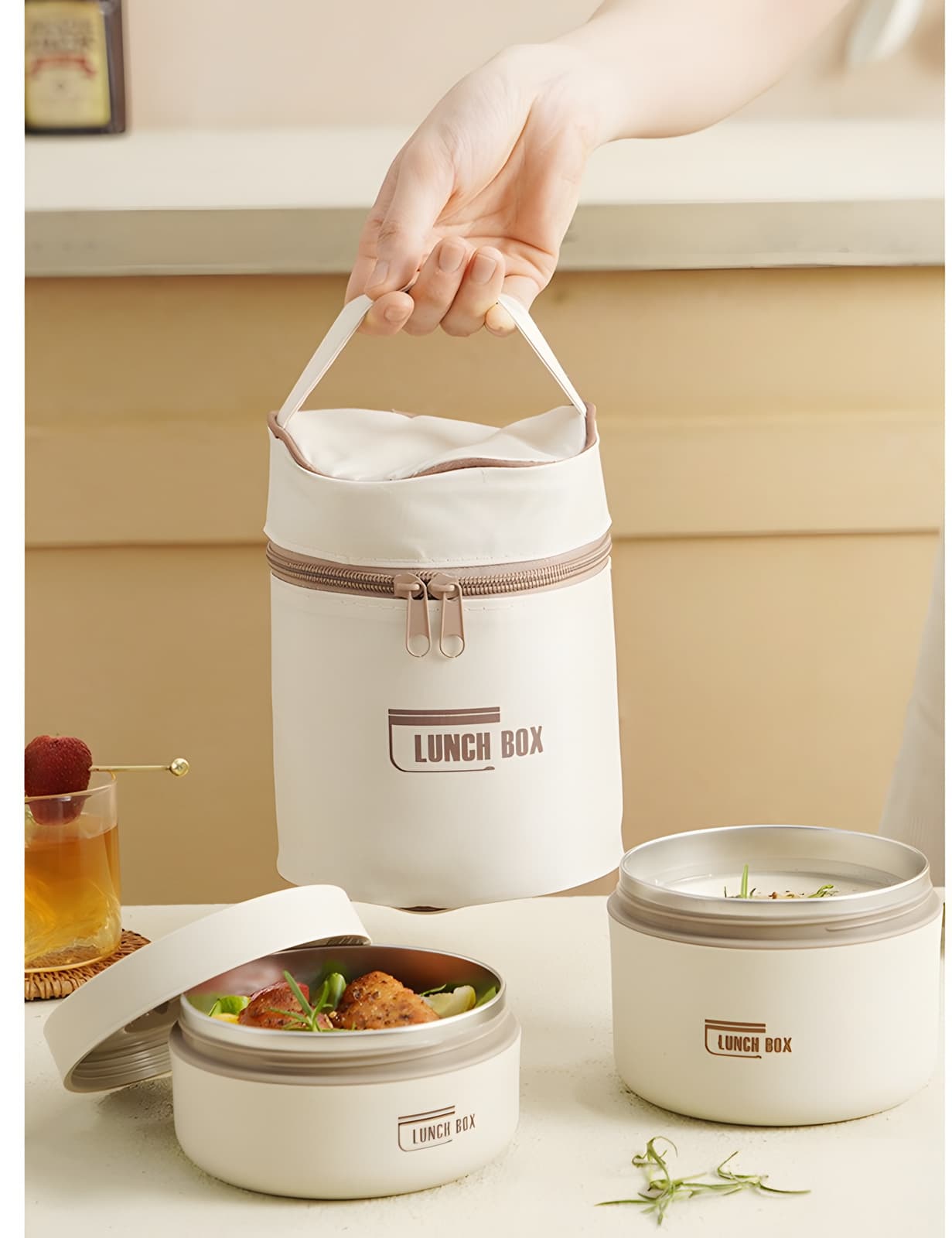 Lyon Insulated Stainless Steel Lunch Box Set with Thermal Bag, photo 15
