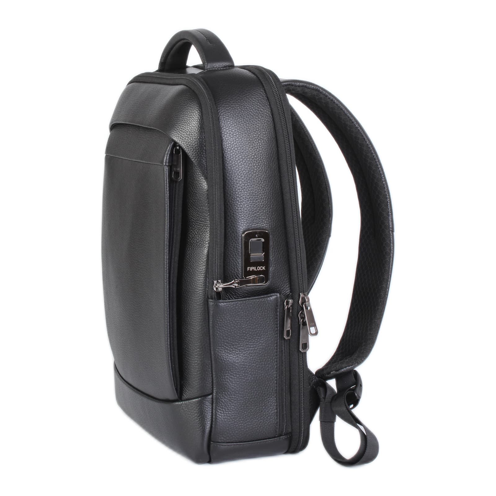 Bern PU Leather Fingerprint Lock Backpack, photo 4