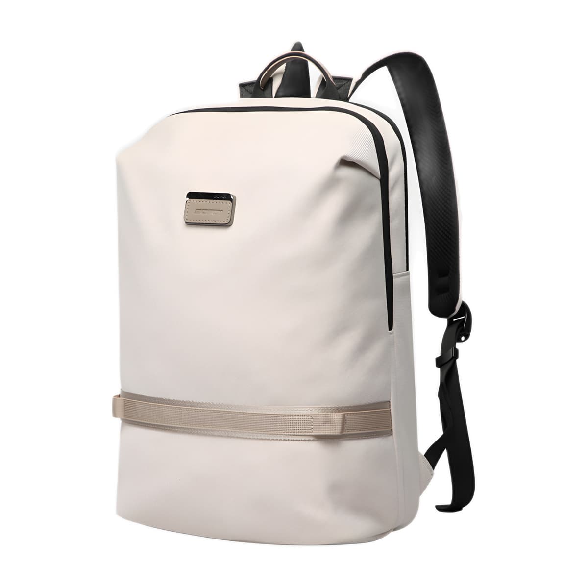 Ancona Laptop Backpack with Spring Shoulder Straps, Black or White, photo 3