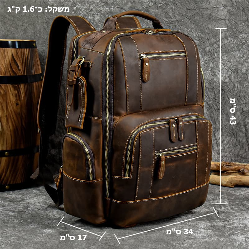 Vintageโข Pro Leather Laptop Backpack, photo 15