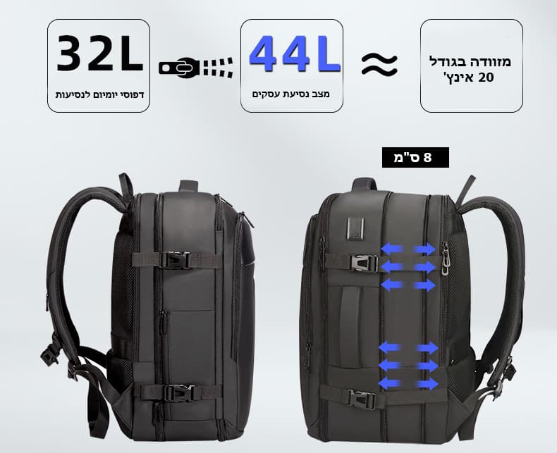 Novyra Quantum 30L Laptop Backpack with USB Port, photo 4