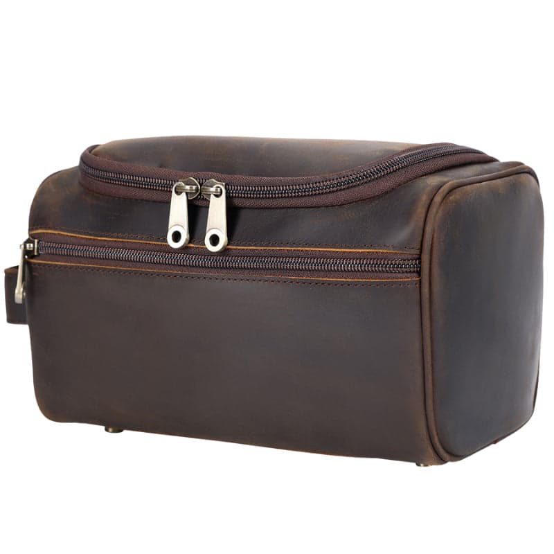 Enzoryn Turbo 12L Genuine Leather Toiletry Organizer
