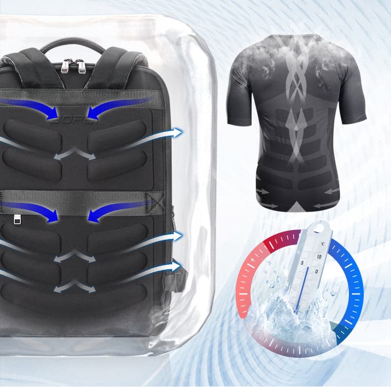 The Avengers™ Pro Leather Laptop Backpack with USB Port, photo 8