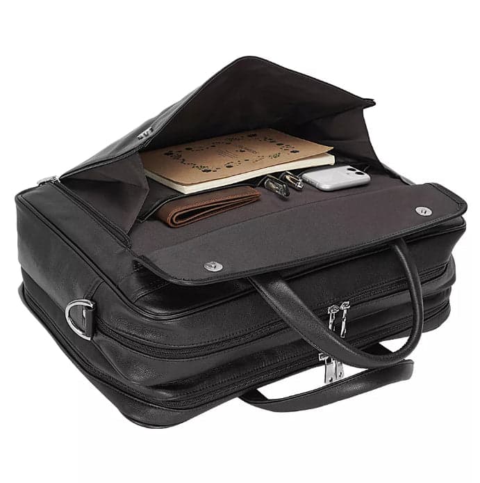 The Johnny Pro Genuine Leather Laptop Briefcase, up to 17", photo 6