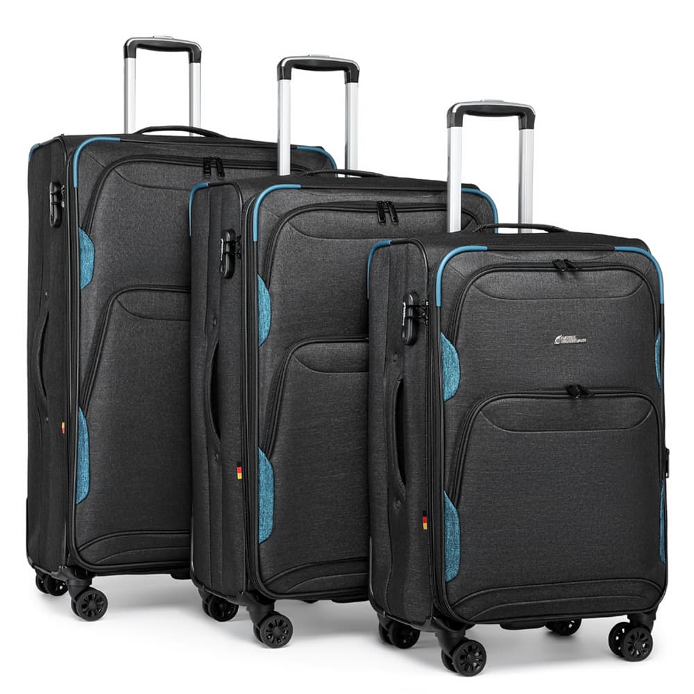 Camel Mountain Platinium Three-Piece Expandable Softshell Suitcase Set, 20, 24 and 28 inch, photo 19