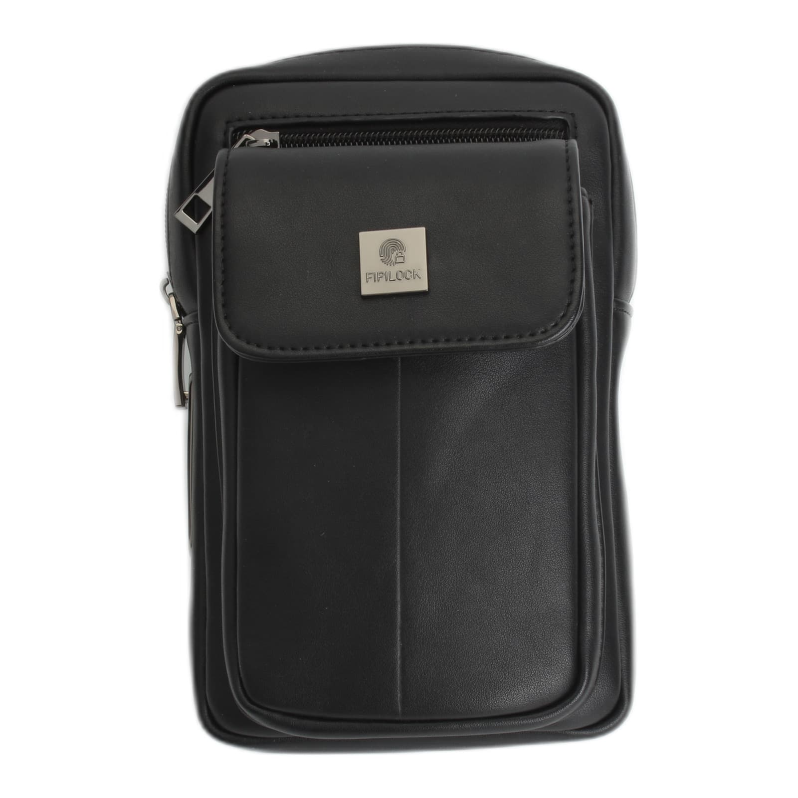 Hamburg PU Leather Fingerprint Lock Crossbody Bag, photo 4