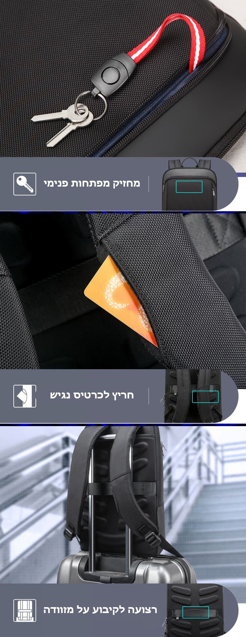 Naxos Slim Laptop Backpack, photo 6