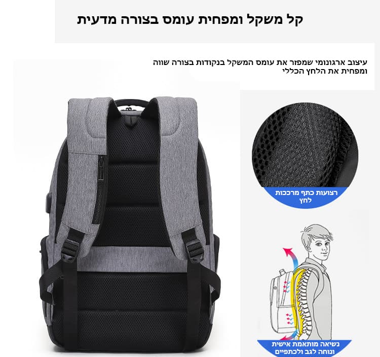 SmartPack DLX 35L Laptop Backpack with USB Port, photo 4