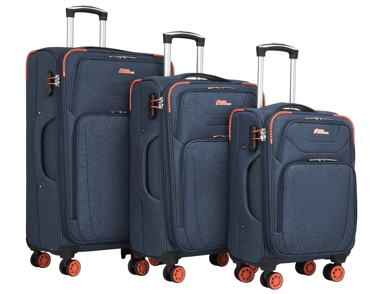 Camel Mountain® Americano Soft Suitcase Set of 3, photo 11