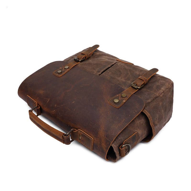 Tropicana Prime 11L Leather and Canvas Laptop Briefcase, photo 11