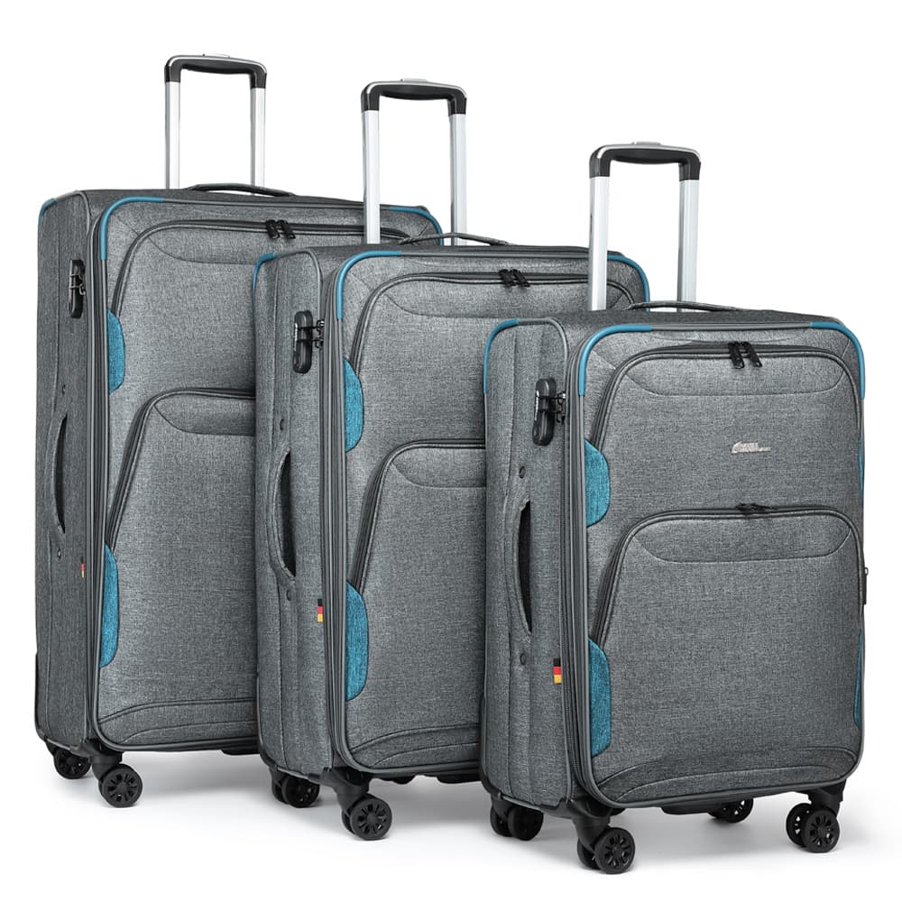 Camel Mountain Platinium Three-Piece Expandable Softshell Suitcase Set, 20, 24 and 28 inch, photo 18