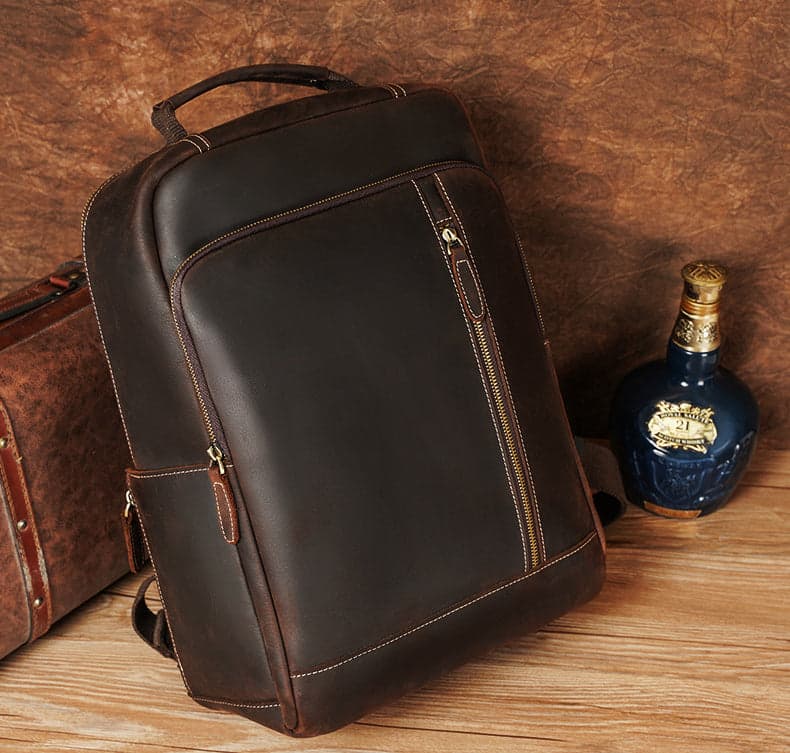 The Barefoot Pro Genuine Leather Laptop Backpack with USB Port, photo 12