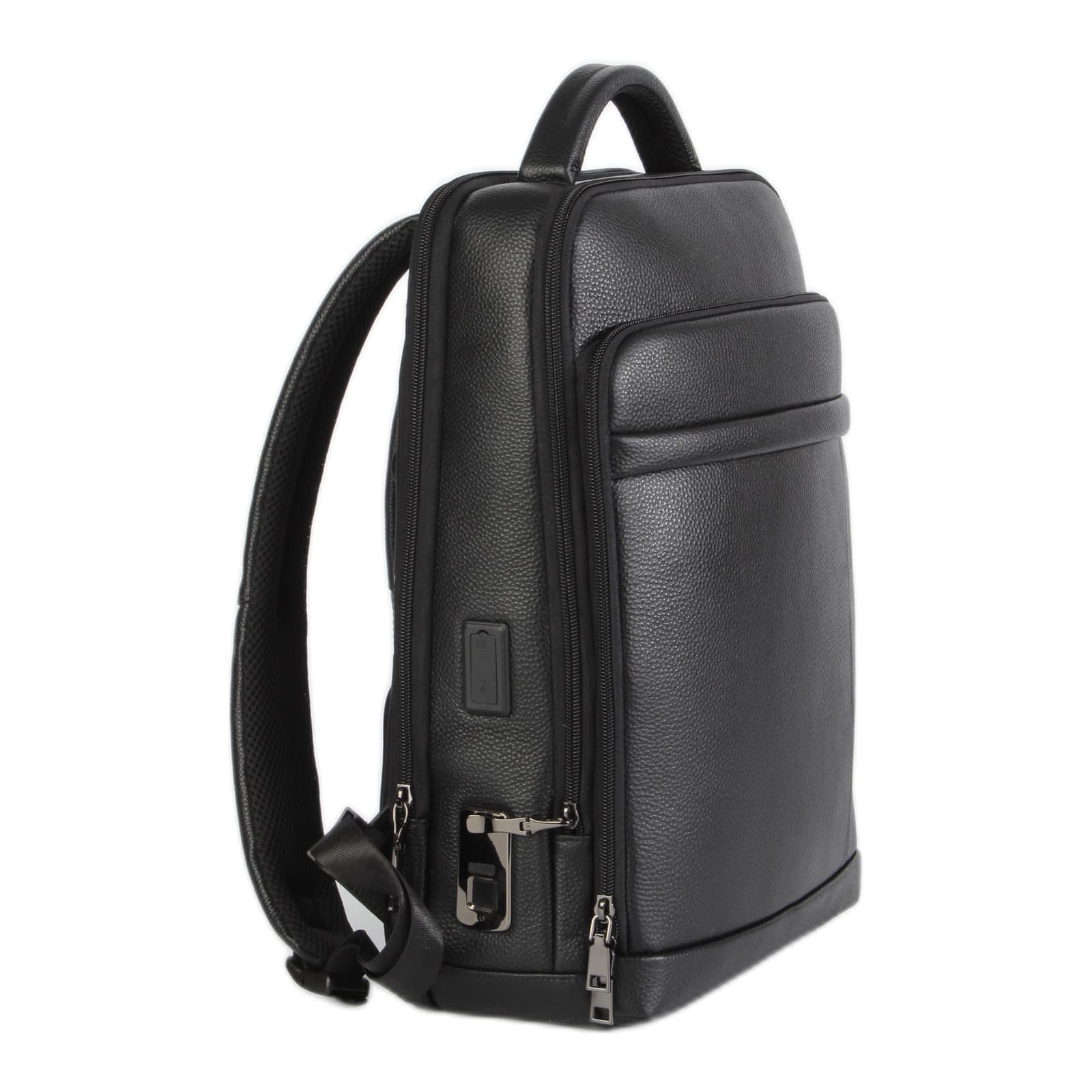 Zurich Genuine Leather Fingerprint Lock Backpack, photo 3