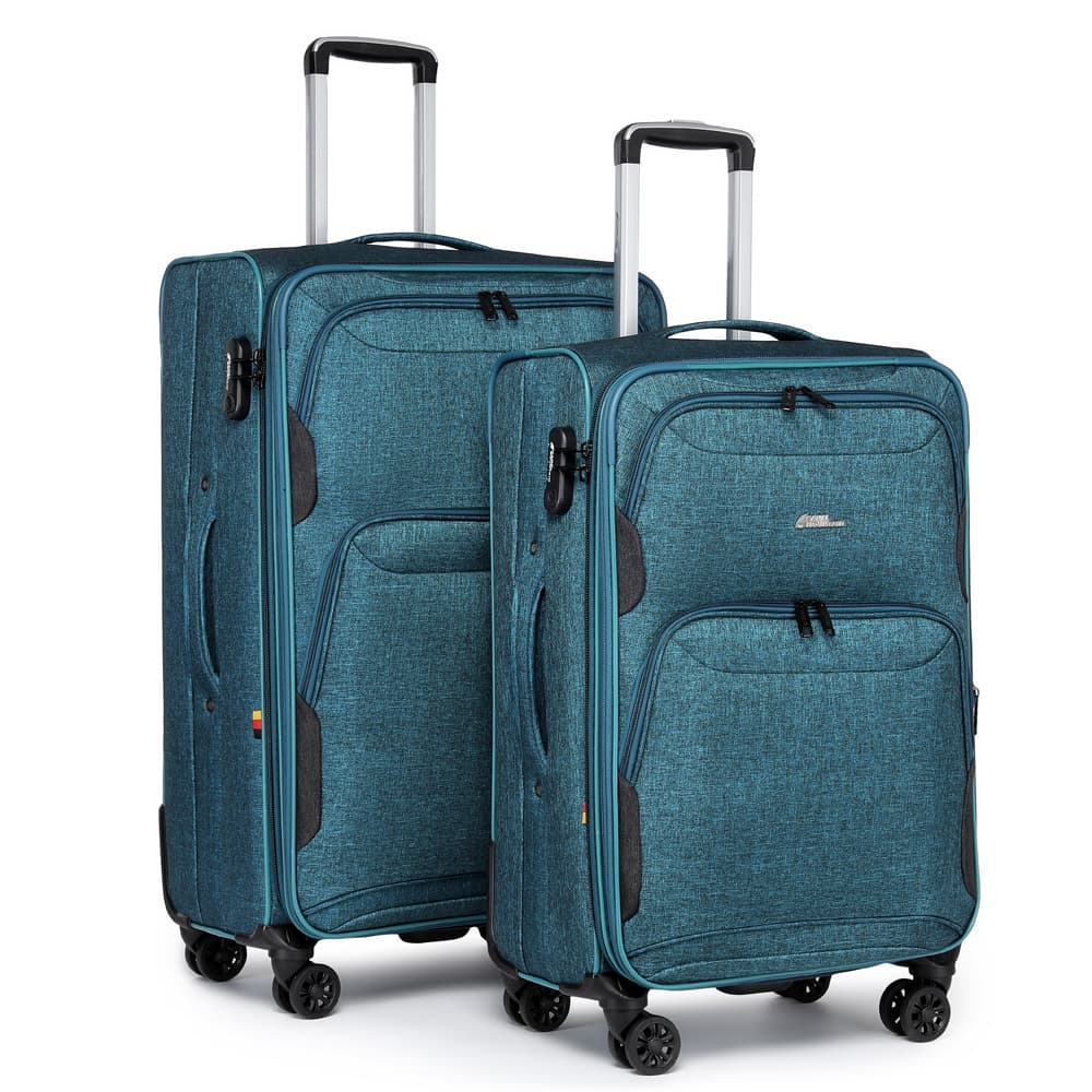 Camel Mountain Platinium 20 and 24 inch Expandable Softshell Suitcase Set, photo 2