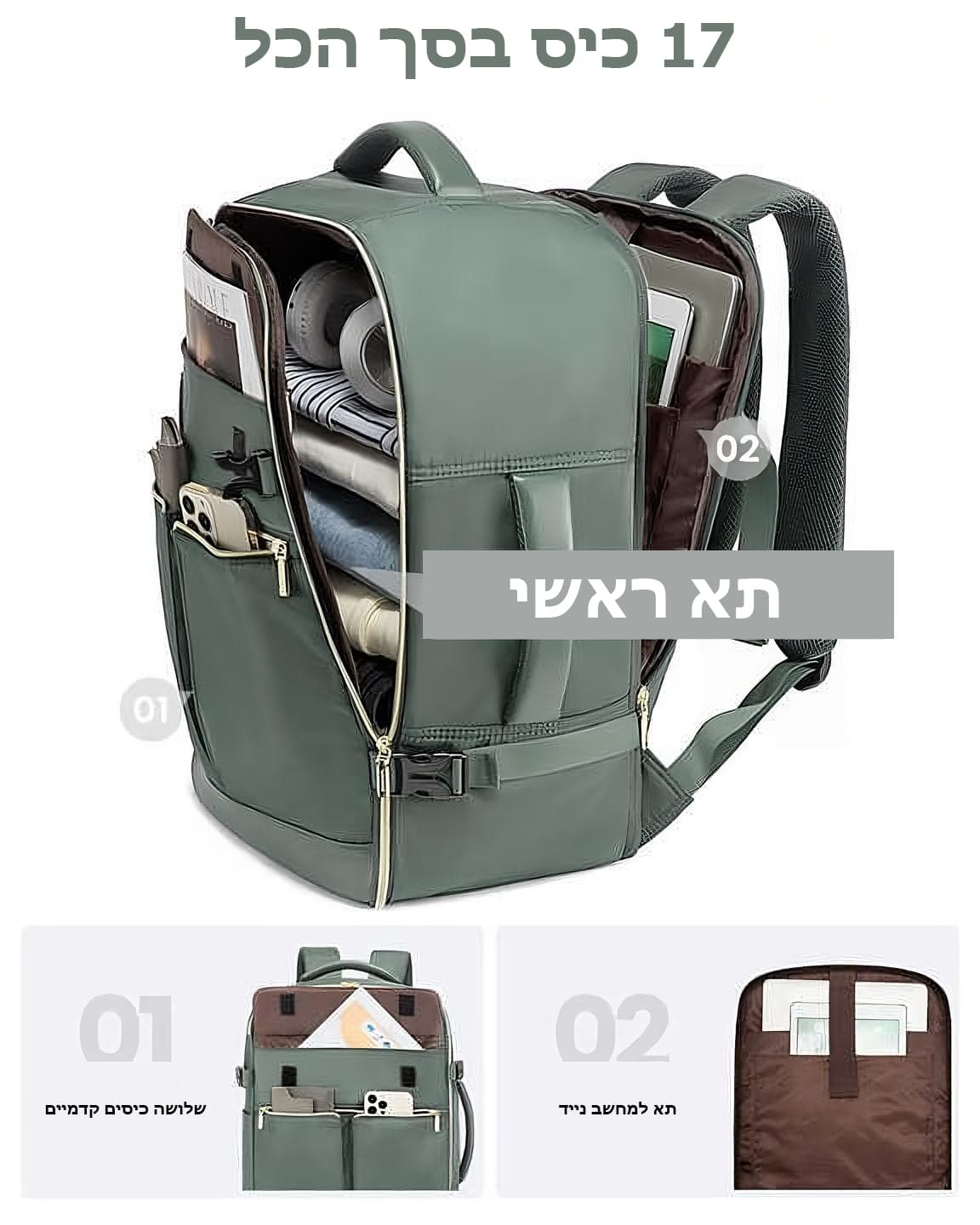 Kronyx™ Advanced 55L Laptop Travel Backpack, photo 2