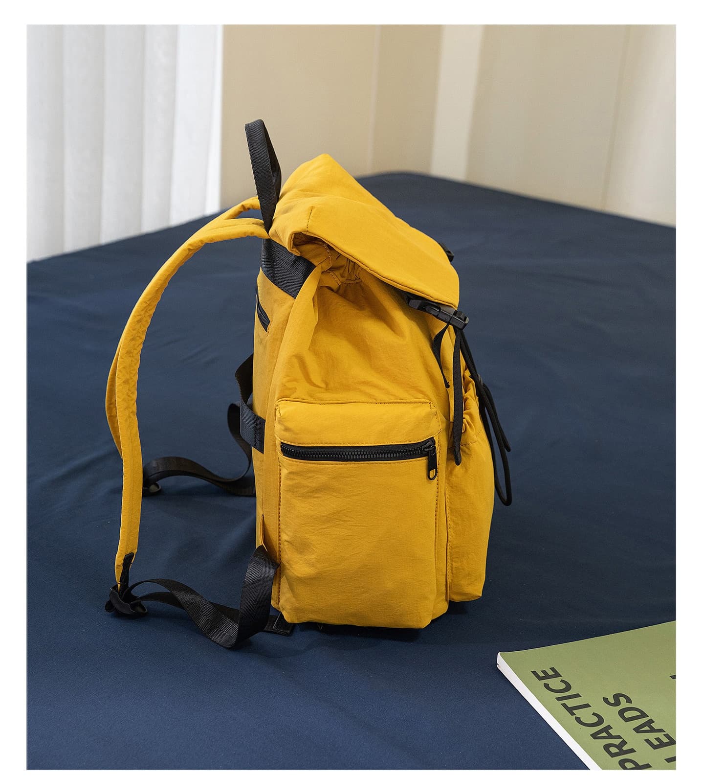 Cadiz Women's Pleated Flap Backpack, Water-Repellent, photo 18