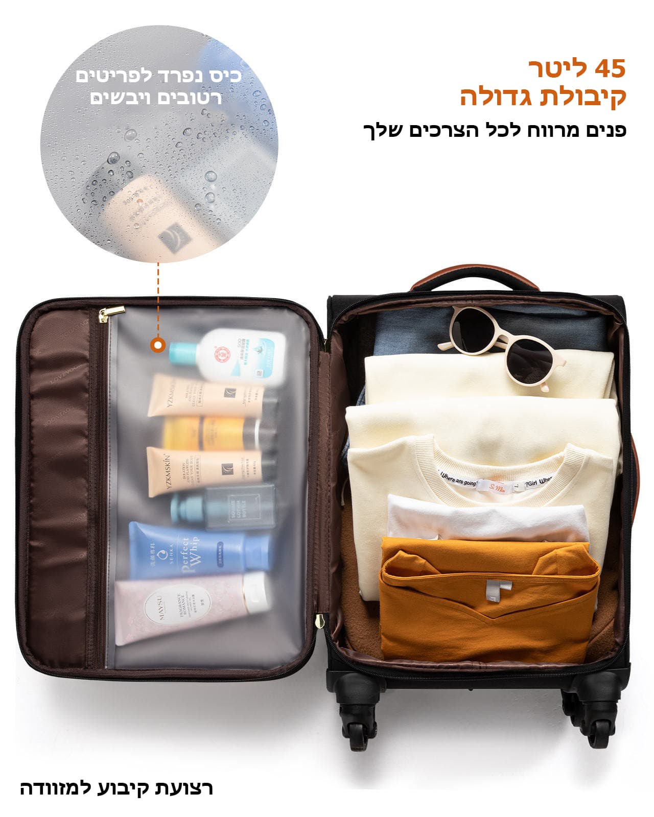 Zymora™ Prime 45L Softside Suitcase with Laptop Compartment, photo 11