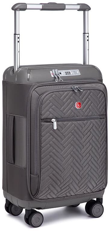 Camel Mountain Aura 24 inch Medium Suitcase with Front Opening, USB Port and TSA Lock, photo 4