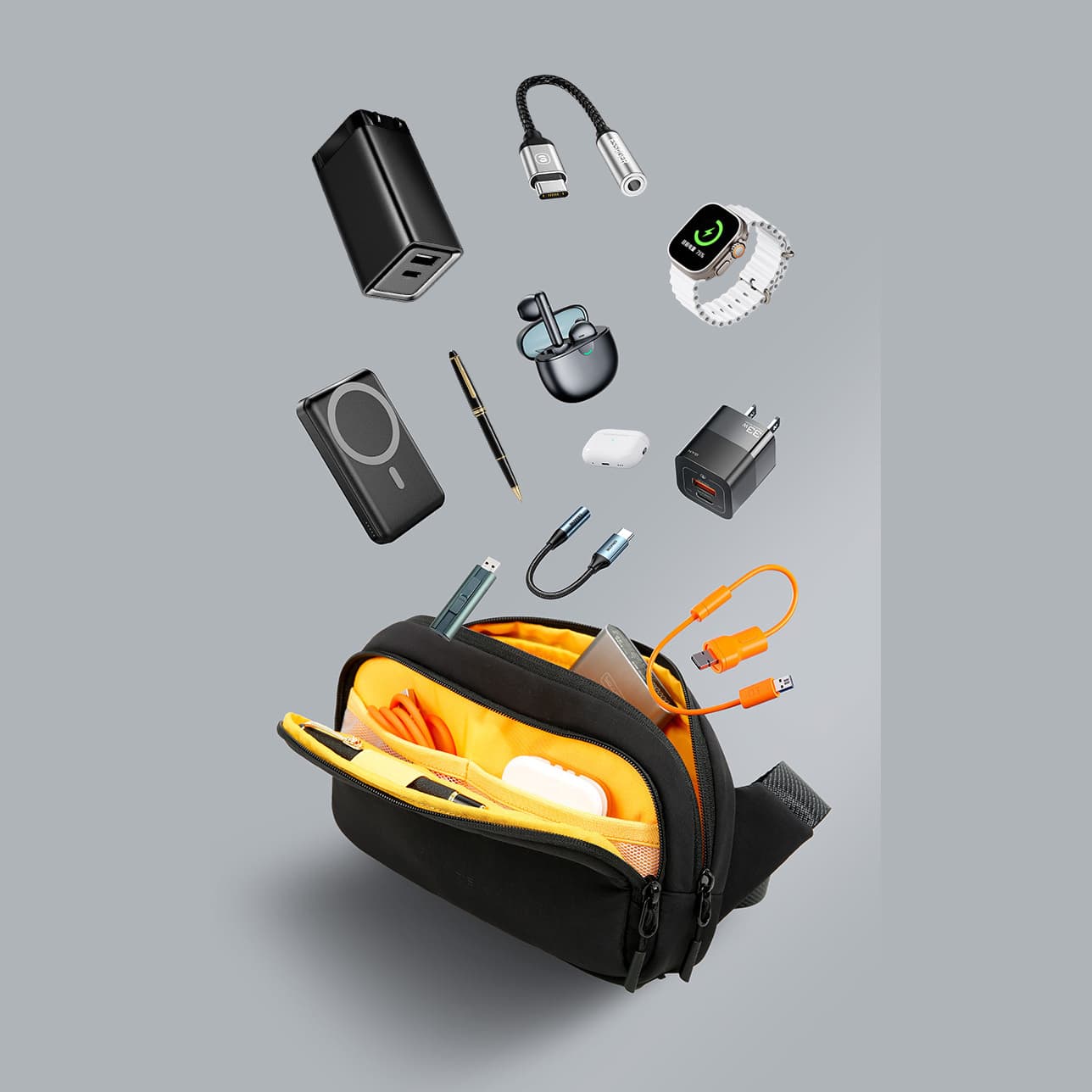 Cagliari Small Chest and Waist Bag with Anti-Theft Pocket, photo 12
