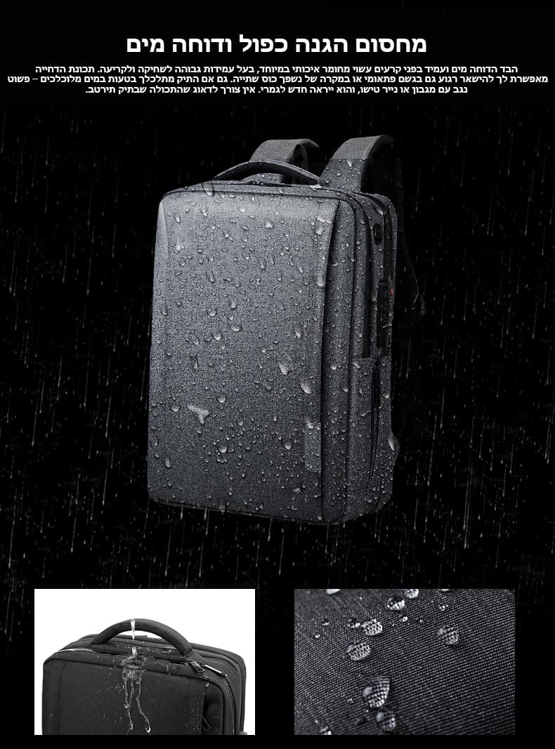 Ombrion Prime 26L Laptop Backpack with USB Port, photo 10