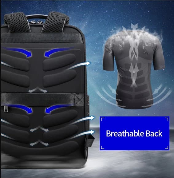 The Mulhens Leather Business Backpack with USB and Type-C, photo 2
