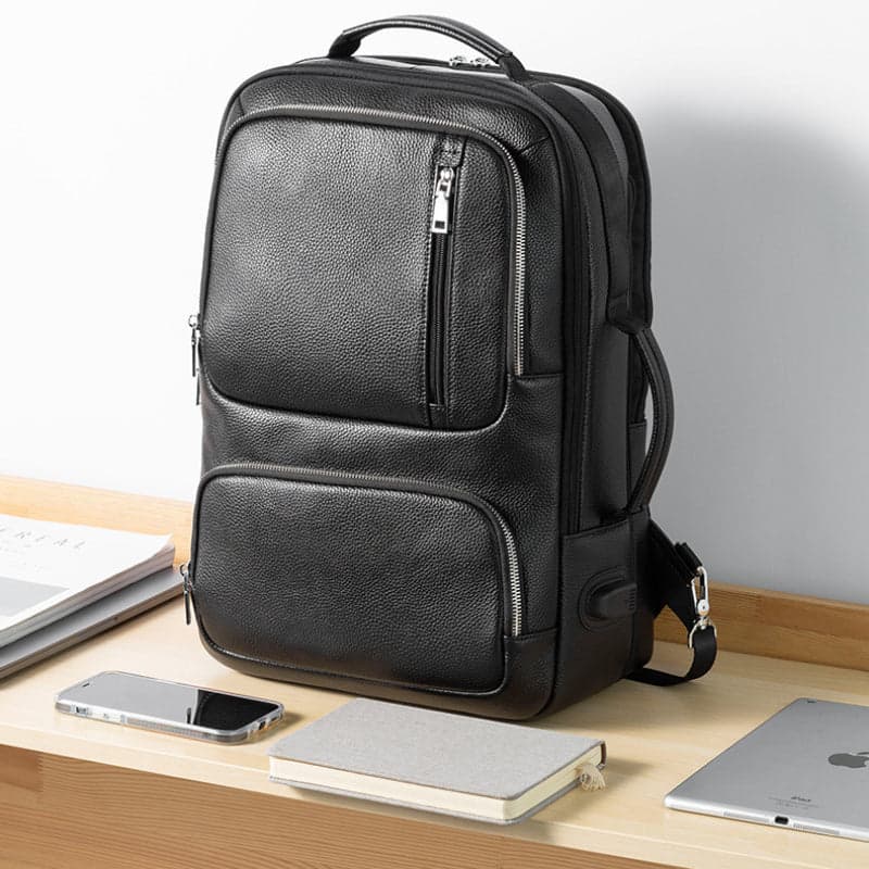 Xenthoral Exclusive 18L Leather Laptop Backpack with USB Port, photo 14