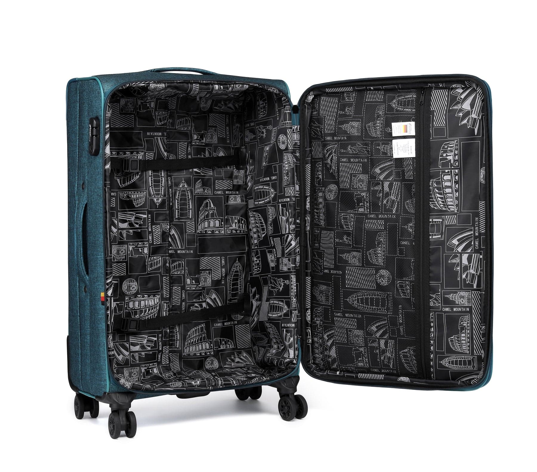 Camel Mountain Platinium 24 inch Expandable Softshell Medium Suitcase, 80 L, photo 16