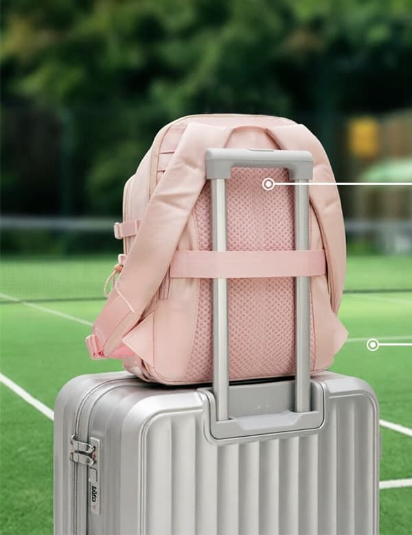 Amalfi Soft Women's Laptop Backpack with Matching Pouch, photo 12