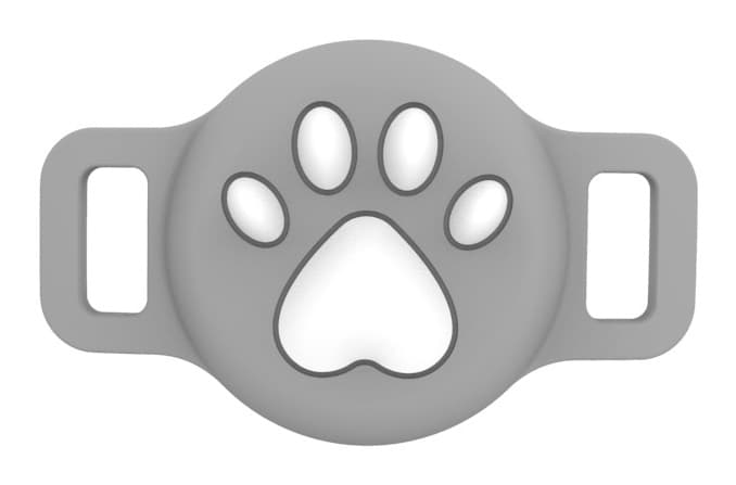 Luna Paw-Print Silicone AirTag Collar Holder for Dogs and Cats, photo 10