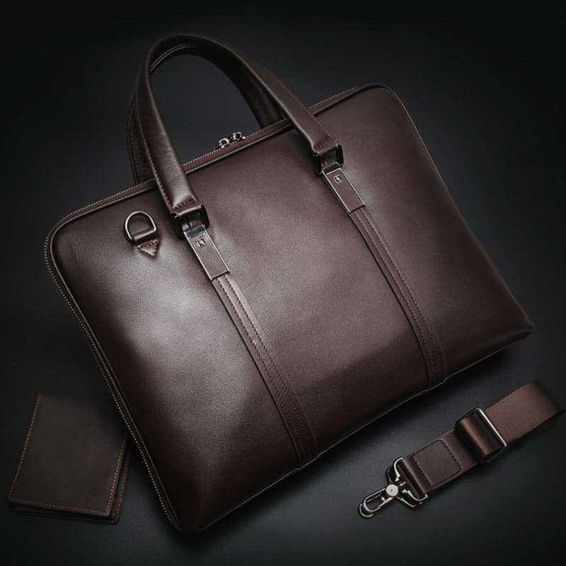 Helythor Plus 7L Genuine Leather Laptop Briefcase, photo 16