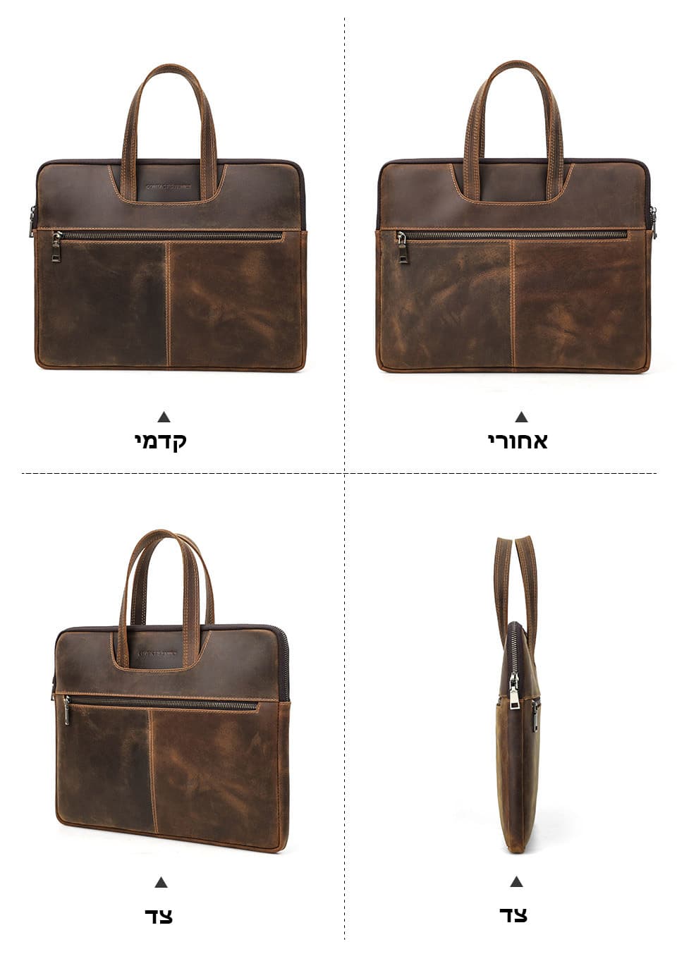 Vanillaโข Genuine Leather Laptop Briefcase, photo 7