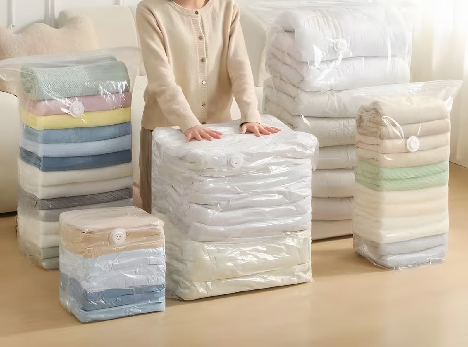 Evora 3D Cube Vacuum Storage Bags, No Pump Needed, photo 6