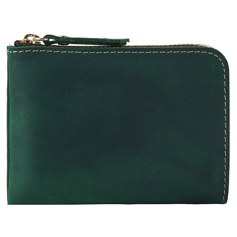 The Syltrax™ Advanced Wallet by Camel Mountain – 0.2L Genuine Leather Zipper Wallet