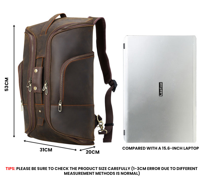 The Gravylox™ Advanced Backpack by Camel Mountain – 35L, Fits 16" Laptop