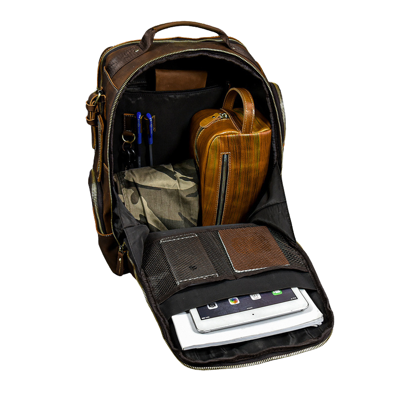 The Vintage™ Pro Backpack by Camel Mountain – 20L, Fits up to 16" Laptop