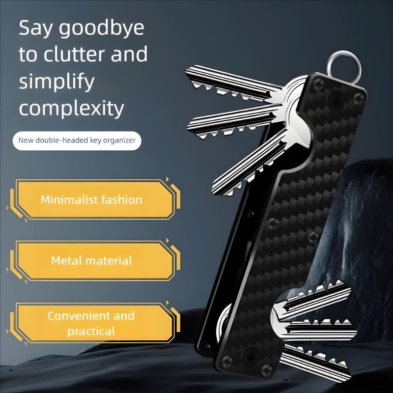 The Oxeneris™ Luxe Keychain by Camel Mountain – Ultra-Slim EDC Organizer