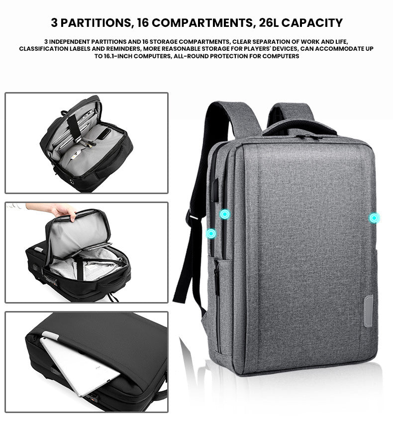 The Ombrion™ Prime Backpack by Camel Mountain – 26L, Fits 16" Laptop