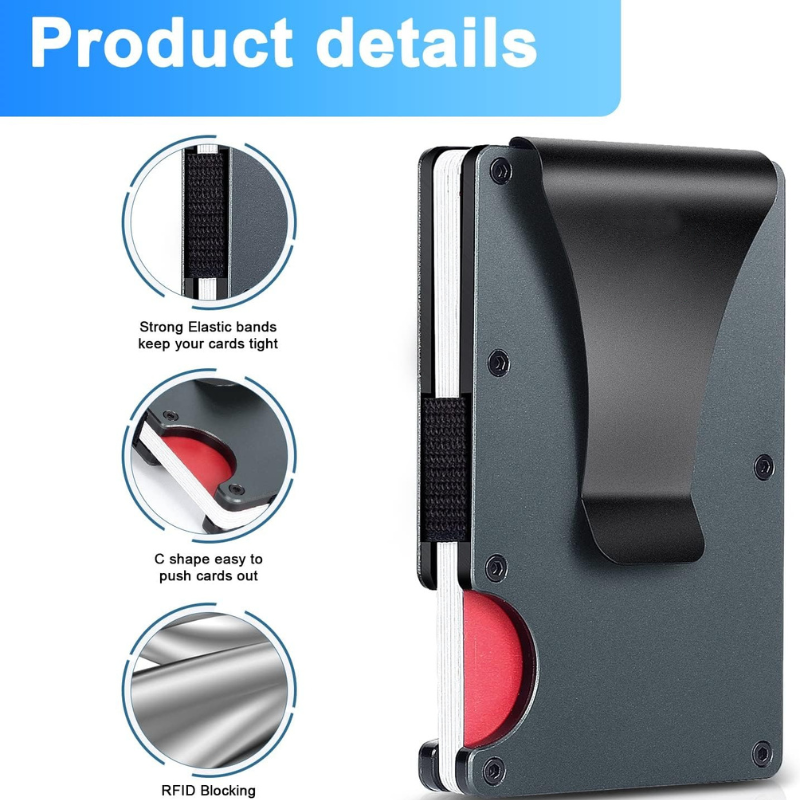 The Krynoril™ Ultra Wallet by Camel Mountain – Ultra-Slim RFID Metal Wallet