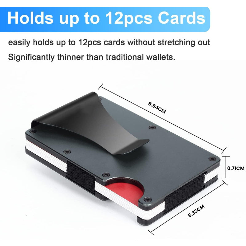 The Krynoril™ Ultra Wallet by Camel Mountain – Ultra-Slim RFID Metal Wallet