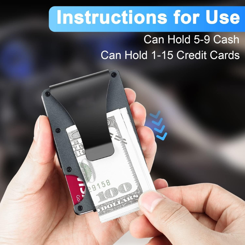 The Krynoril™ Ultra Wallet by Camel Mountain – Ultra-Slim RFID Metal Wallet