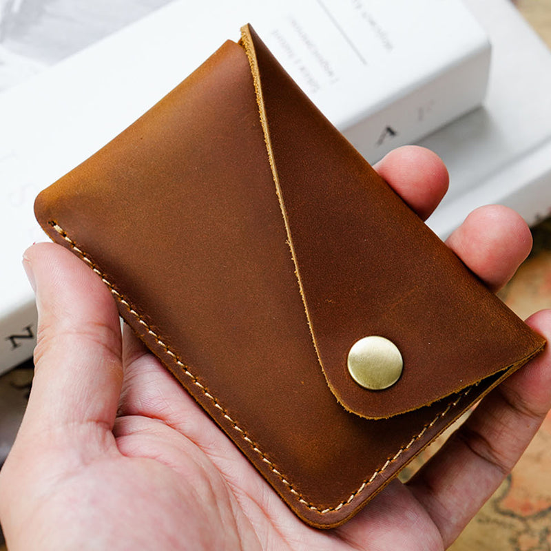 The Travorix™ Plus Wallet by Camel Mountain – 0.088L Slim Retro Leather Card & Coin Wallet